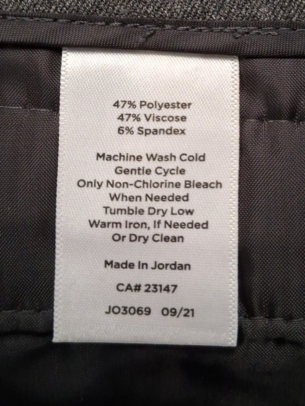 Talbots Women's Refined Bi-Stretch Pant Grey - Picture 8 of 8